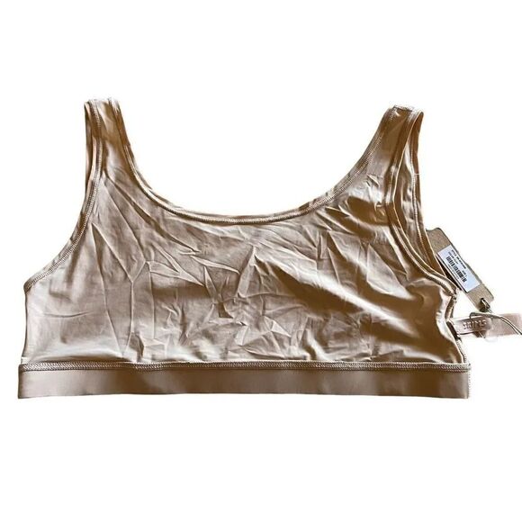 NWT SKIMS CLAY SHEER BRALETTE LIGHTWEIGHT SOFT CLASSIC WOMENS BRA SZ L #1461 - Picture 3 of 8